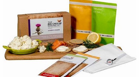 The Big Cheese Making Kit 0.1 23.5 x 15 x 7.5 Various Scottish Crowdie Kit, Cream
