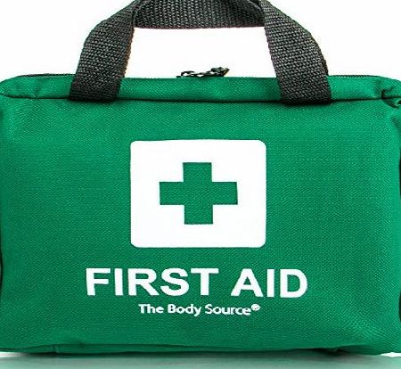 90 Piece Premium First Aid Kit Bag - Includes Eyewash, 2 x Cold (Ice) Packs and Emergency Blanket for Home, Office, Car, Caravan, Workplace, Travel