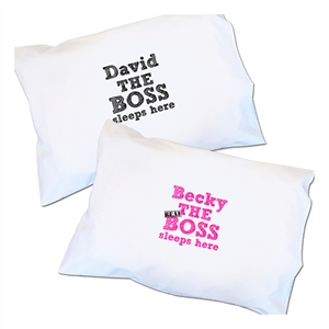 The Boss Personalised Pillowcases