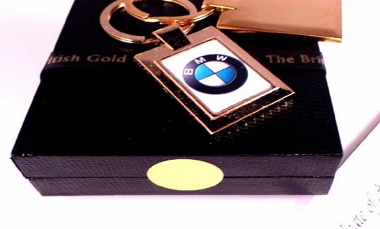 24K Gold Finished Luxury BMW Z3 Z4 2 2 3 5 7 X5 X3 Car Keyring Convertible Key Fob