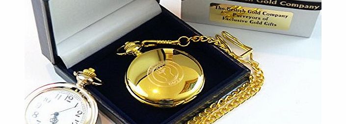 The British Gold Company Northern Soul 24k Gold Plated Pocket Watch Luxury Collectors Gift in Case Wigan Casino Lovers Memorabilia