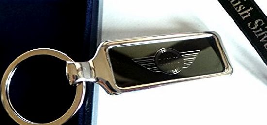 The British Silver Company Silver Plated Luxury BMW Mini One Cooper S JCW Car Keyring in British Silver Company Branded Case