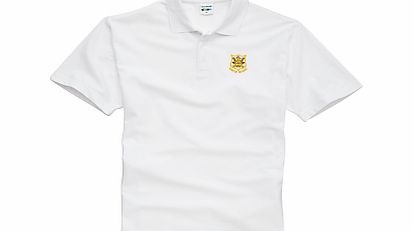 The Castle School Unisex Polo Shirt, White