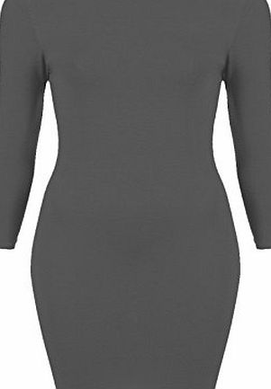 Womens Sexy Mini Party Dress Ladies Long Sleeve Stretch Short Bodycon Top 8-22