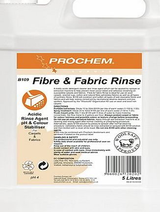 Prochem Fibre & Fabric Rinse. Safe For Woollen Carpets, & Rugs. Ideal For Cotton & Natural Fibres. 5 Litres Makes Upto 250 Litres When Diluted - Comes With TCH Anti-Bacterial Pen!