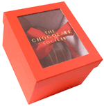 Boxed dark chocolate Easter egg