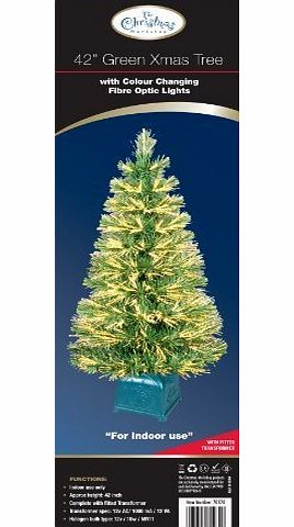The Christmas Workshop Christmas Tree with Fibre Optic Lights 42inch