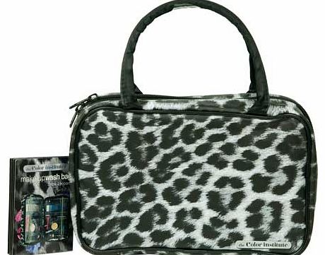 The Color Institute Snow Leopard Cosmetic Wash Bag