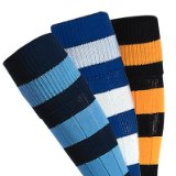 The Cowshed Prostar Mercury Hooped Playing Socks (Junior Black/Amber)