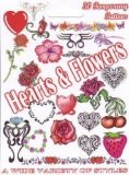 The Creative Nut Limited Assorted Pack of 50 Hearts and Flowers Tattoos