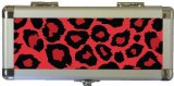 The Creative Nut Limited Darts Case - Leopard Print (Red) Design