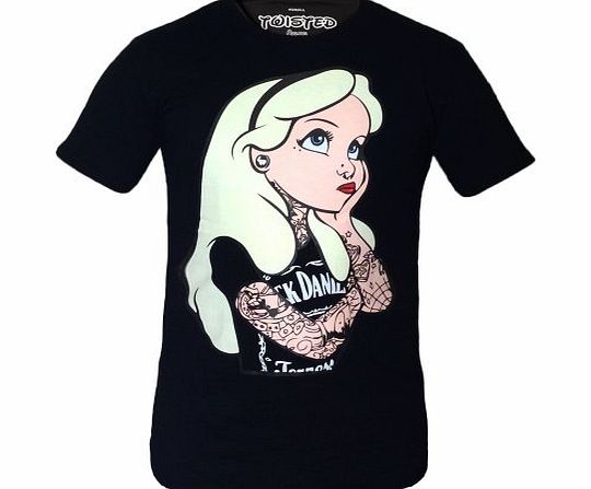 The Dead Generation Alice In Wonderland Rebel Tattoo T-Shirt - M