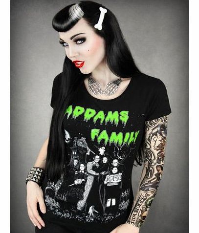 The Dead Generation Restyle Addams Family T shirt - L