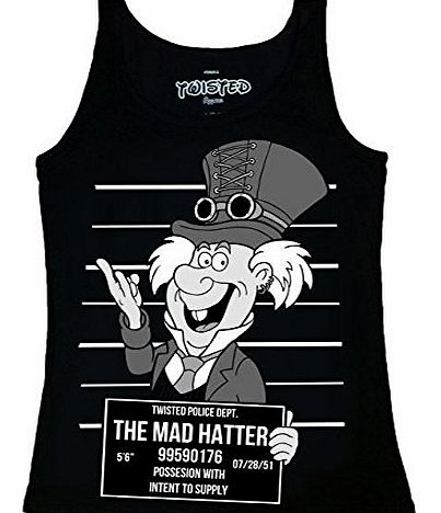 The Dead Generation Steampunk Mad hatter Vest Top - S