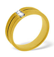 18K GOLD DIAMOND WEDDING RING 0.16CT G/VS