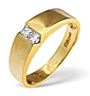 The Diamond Store.co.uk 18K Gold Princess Cut Diamond Ring