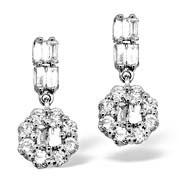 The Diamond Store.co.uk 18K WHITE GOLD DIAMOND EARRING 1.01CT