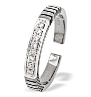 The Diamond Store.co.uk 18K White Gold Titanium Ring