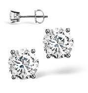 The Diamond Store.co.uk 18KW DIAMOND STUD EARRINGS 1.00CT G/VS