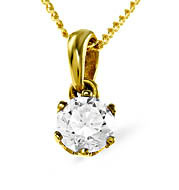 The Diamond Store.co.uk 18KY DIAMOND PENDANT 0.33CT PK