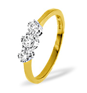 The Diamond Store.co.uk 18KY DIAMOND RING 0.33CT H/SI