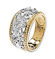 The Diamond Store.co.uk 9K Gold Diamond Detail Design Rings (0.25ct)