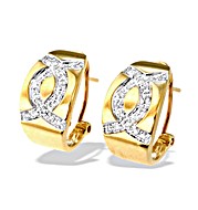 The Diamond Store.co.uk 9K Gold Diamond Detail Earrings(0.27ct)