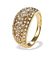 The Diamond Store.co.uk 9K Gold Diamond Detail Ring (D0.40ct)