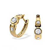 9K Gold Diamond Earrings
