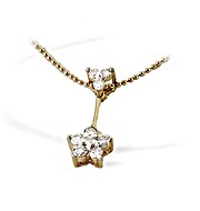 The Diamond Store.co.uk 9K Gold Diamond Flower Necklace (0.40ct)