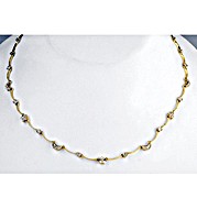 The Diamond Store.co.uk 9K Gold Diamond Moon and Star Collars Necklace (0.25ct)