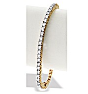 The Diamond Store.co.uk 9K Gold Diamond Tennis Bracelet (5.00ct)