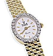 The Diamond Store.co.uk 9K Solid Gold Diamond Set Ladies Watch