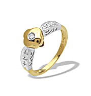 The Diamond Store.co.uk 9K Two Tone Diamond Design Ring (0.10ct)