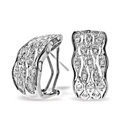 The Diamond Store.co.uk 9K White Gold Diamond Detail Earrings (0.30ct)