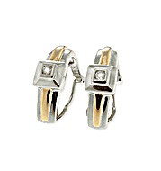 The Diamond Store.co.uk 9K White Gold Diamond Earrings (0.11ct)