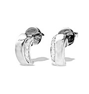 9K White Gold Diamond Earrings(0.14ct)