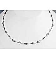 The Diamond Store.co.uk 9K White Gold Diamond Moon and Star Collar Necklace (0.25ct)