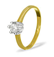 The Diamond Store.co.uk 9K White Gold Engagement ring 0.25CT