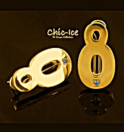 The Diamond Store.co.uk Chic Ice Blue Diamond Designer Silver and Gold Vermeil Torino Torque Bangle