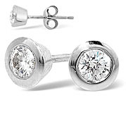 The Diamond Store.co.uk EMILY PLATINUM DIAMOND STUD EARRINGS 1.00CT G/VS