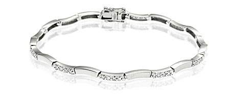 The Diamond Store.co.uk Everyday Bracelet 0.33CT Diamond 9K White Gold