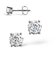 The Diamond Store.co.uk G-H/Si Stud Earrings 0.30CT Diamond 18KW