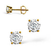 The Diamond Store.co.uk G-H/Si Stud Earrings 0.30CT Diamond 18KY