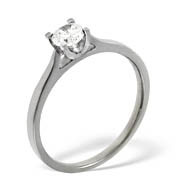 The Diamond Store.co.uk GRACE 18KW DIAMOND SOLITAIRE RING 0.50CT G/VS