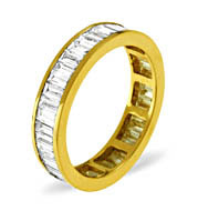 The Diamond Store.co.uk GRACE 18KY DIAMOND FULL ETERNITY RING 1.50CT G/VS