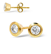 The Diamond Store.co.uk H/Si Stud Earrings 0.30CT Diamond 18KY