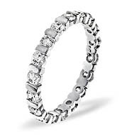 The Diamond Store.co.uk HANNAH 18KW DIAMOND FULL ETERNITY RING 1.00CT H/SI