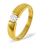 The Diamond Store.co.uk JESSICA 18KY DIAMOND SOLITAIRE RING 0.33CT H/SI