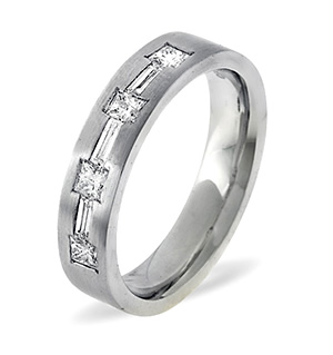 The Diamond Store.co.uk Katie Platinum Diamond Wedding Ring 0.49CT G/VS